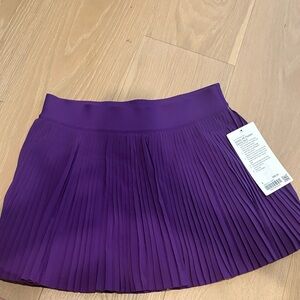 NWT Lululemon Varsity HR Pleated Tennis Skirt Skort